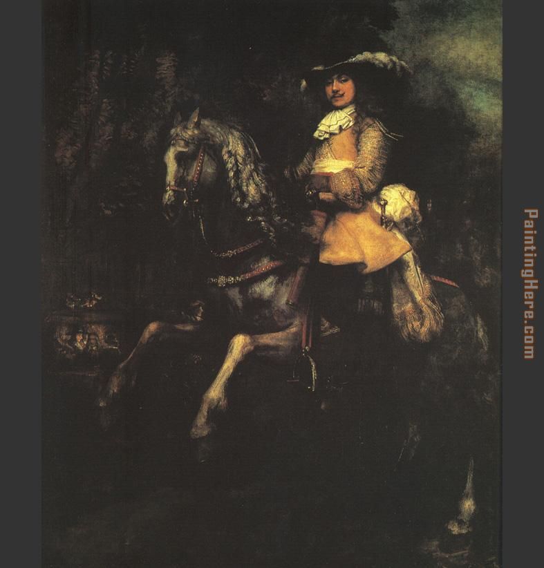 Rembrandt Frederick Rihel on Horseback